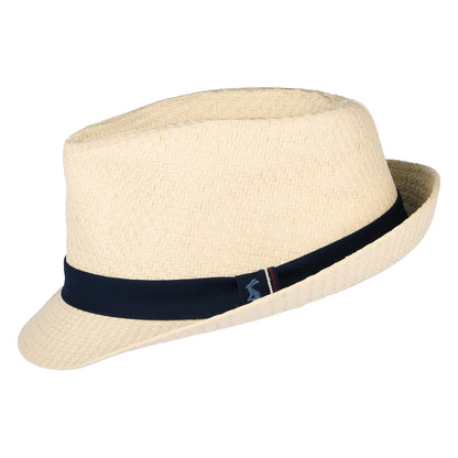 Joules Halstow Trilby Hut aus Toyo Stroh - Sand