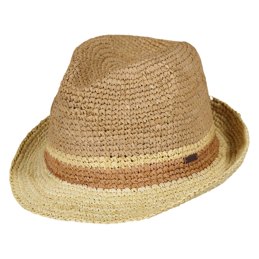 Barts Brisbane Trilby Hut aus Raffia Stroh - Weizen