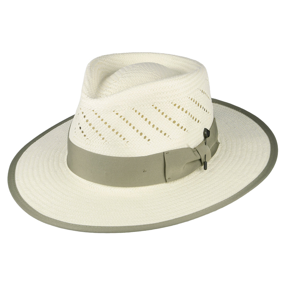 Brixton Bandera Reserve Fedora Hut aus Stroh - Natur