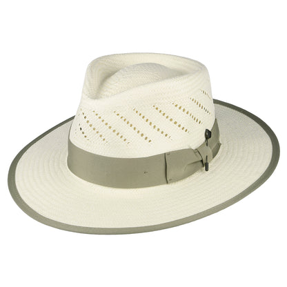 Brixton Bandera Reserve Fedora Hut aus Stroh - Natur