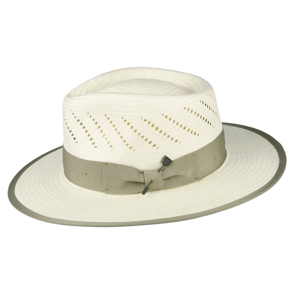 Brixton Bandera Reserve Fedora Hut aus Stroh - Natur