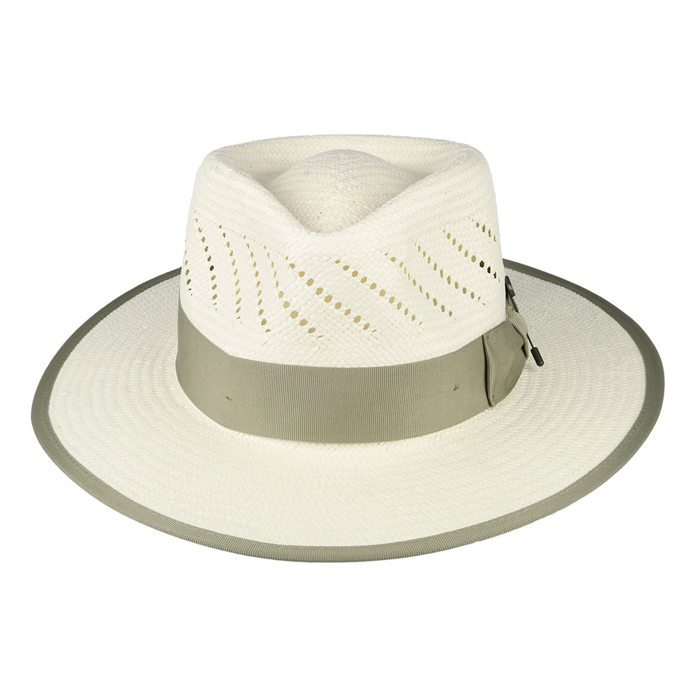 Brixton Bandera Reserve Fedora Hut aus Stroh - Natur
