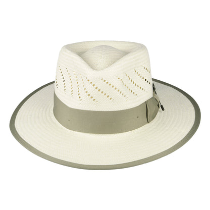 Brixton Bandera Reserve Fedora Hut aus Stroh - Natur