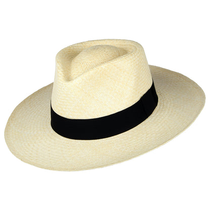 Jaxon & James C-Crown Panama Fedora Hut - Natur