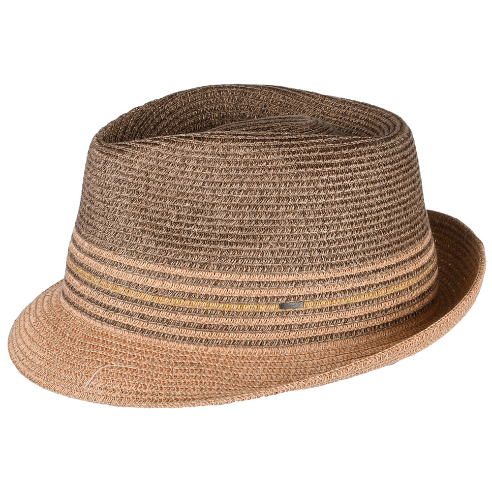Bailey Hooper Trilby Hut aus Toyo Stroh - Braun-Multi