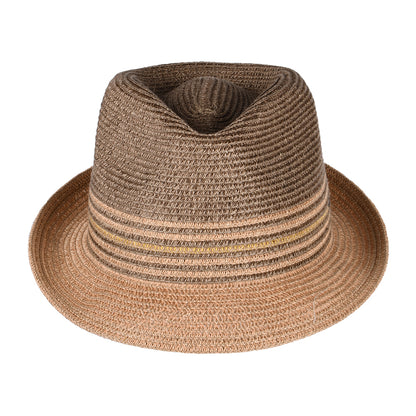 Bailey Hooper Trilby Hut aus Toyo Stroh - Braun-Multi