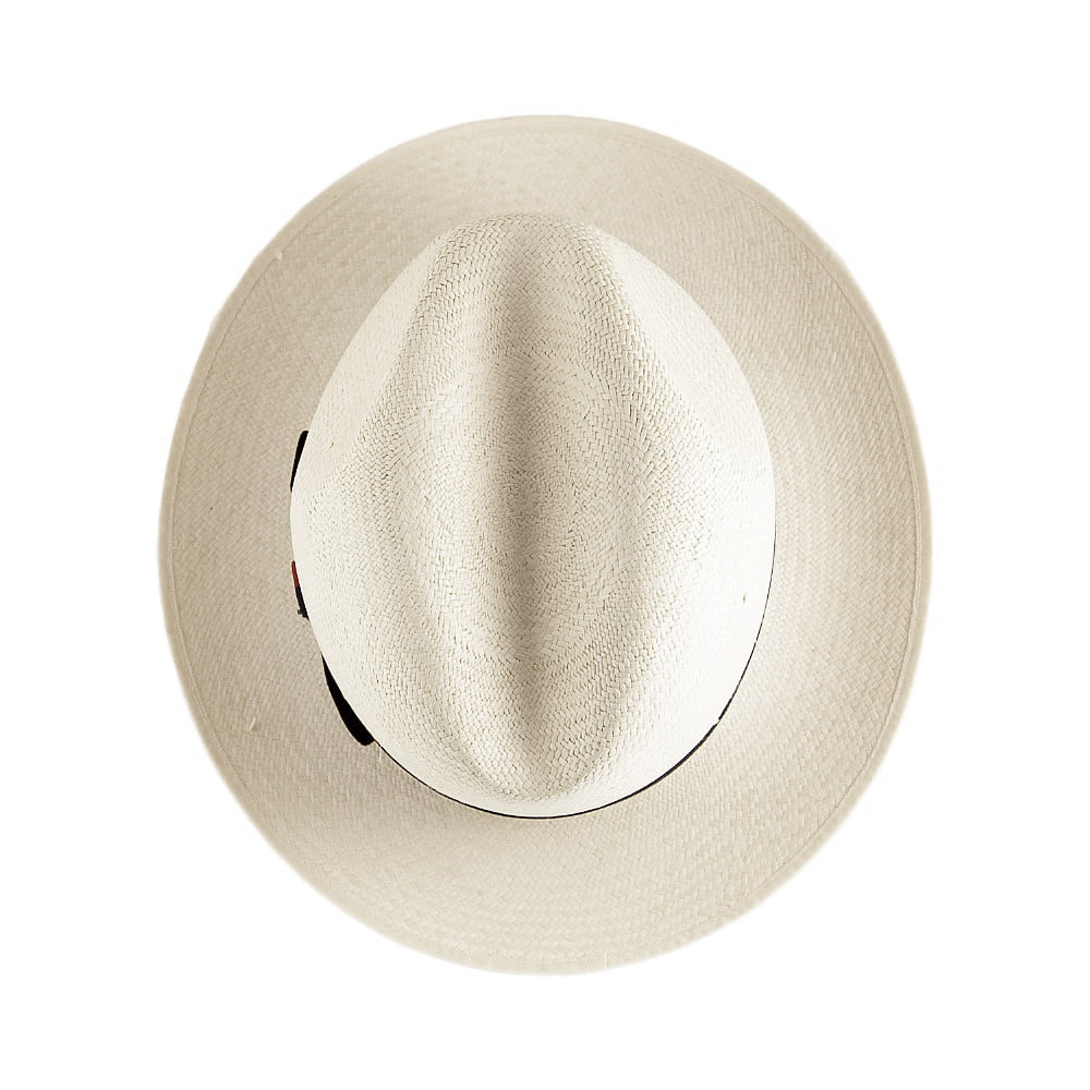 Olney Excellent Panama Fedora Hut mit gestreiftem Hutband
