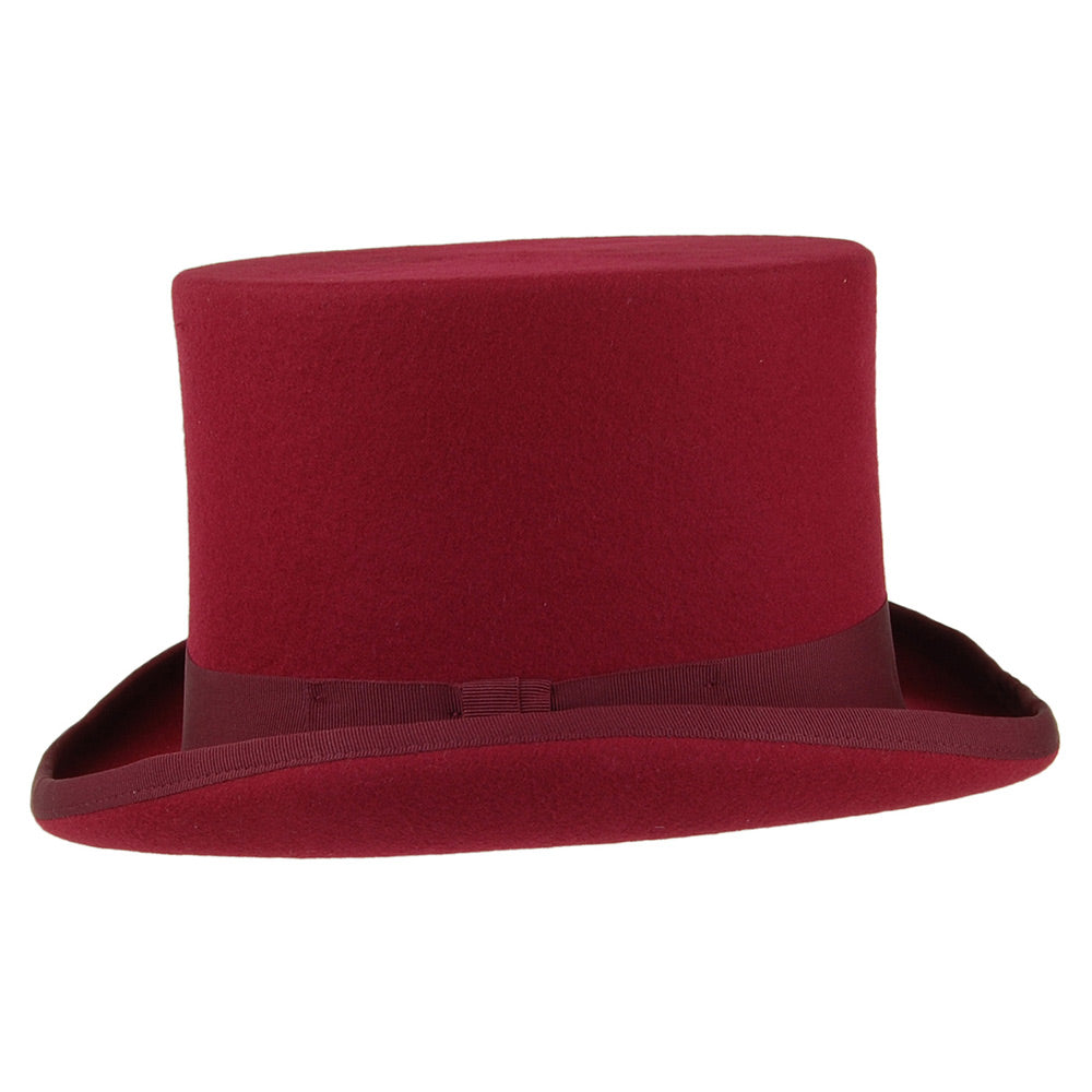 Denton Zylinder Hut aus Wollfilz - Kastanienbraun