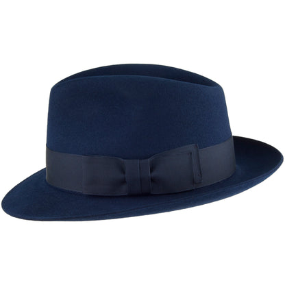 Christys Bond Trilby Hut aus Haarfilz - Blau