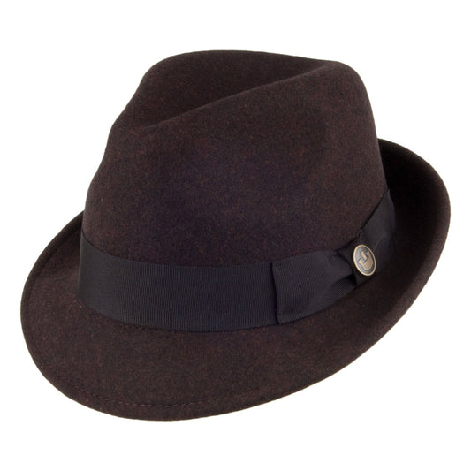Goorin Brothers Good Boy Trilby Hut aus Wollfilz - Braun meliert