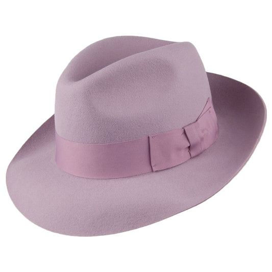 Denton Mayfair Fedora aus Wollfilz - Fliederfarben