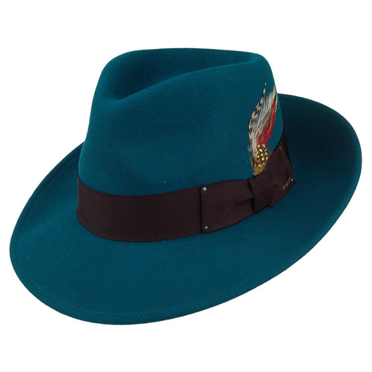 Bailey 7002 Knautschbar Fedora - Petrol