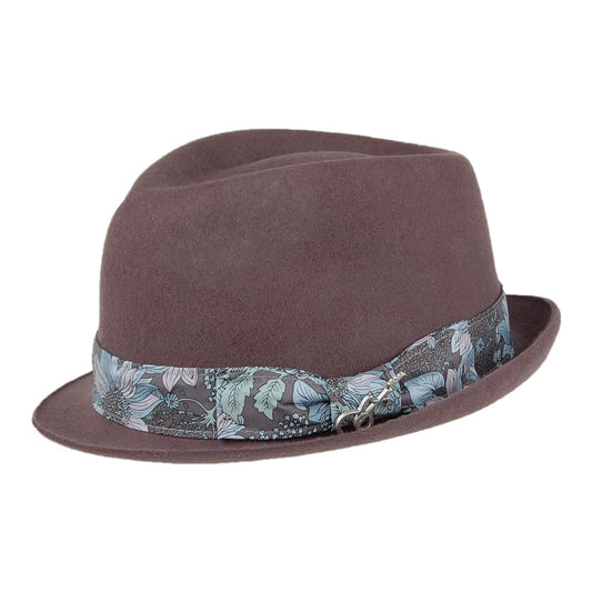 Carlos Santana Accord Trilby Hut aus Wollfilz - Grau