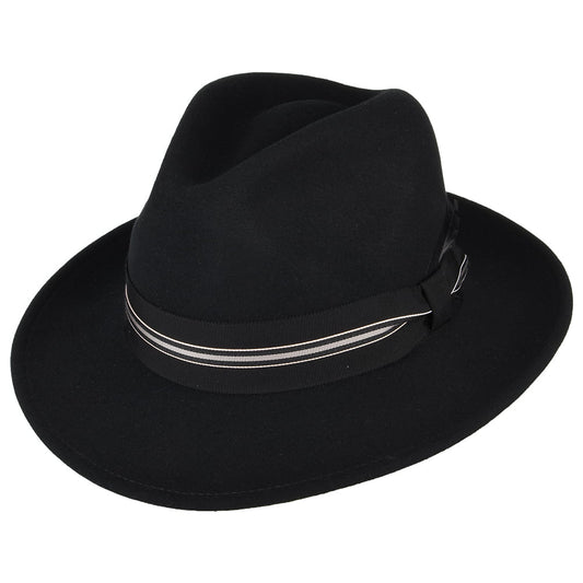 Bailey Marack LiteFelt Fedora Hut - Schwarz