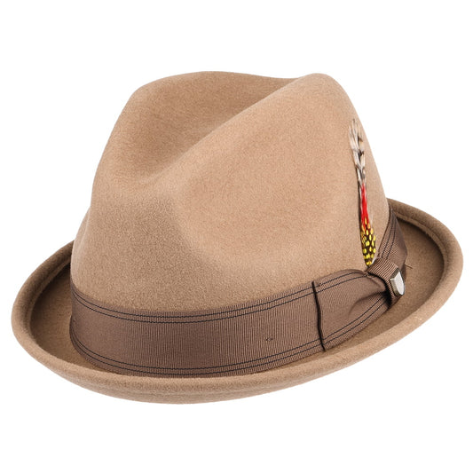 Brixton Gain Trilby Hut aus Wollfilz - Khaki