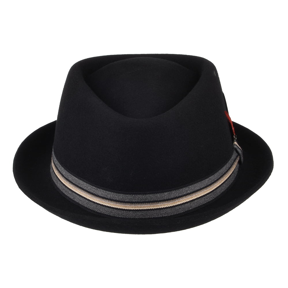 Stetson Diamond Trilby Hut aus Wollfilz - Schwarz
