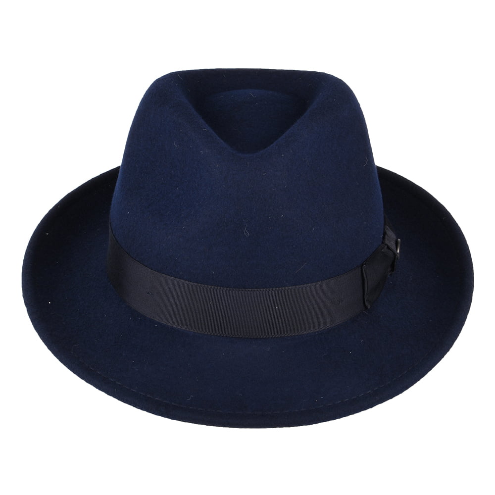 Bailey Maglor Trilby Hut aus Wollfilz - Marineblau