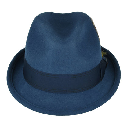 Brixton Gain Trilby Hut aus Wollfilz - Blau