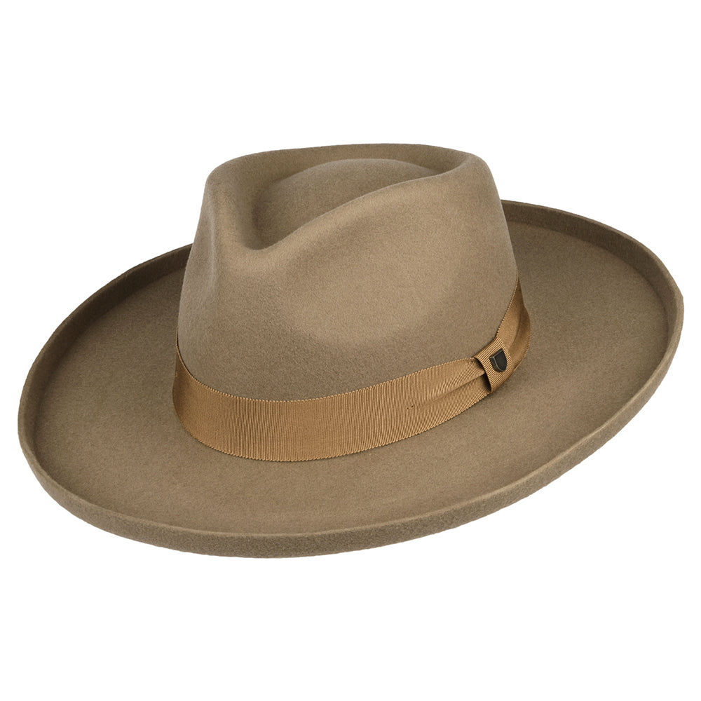Brixton Capsule Fedora Hut aus Wollfilz - Sand