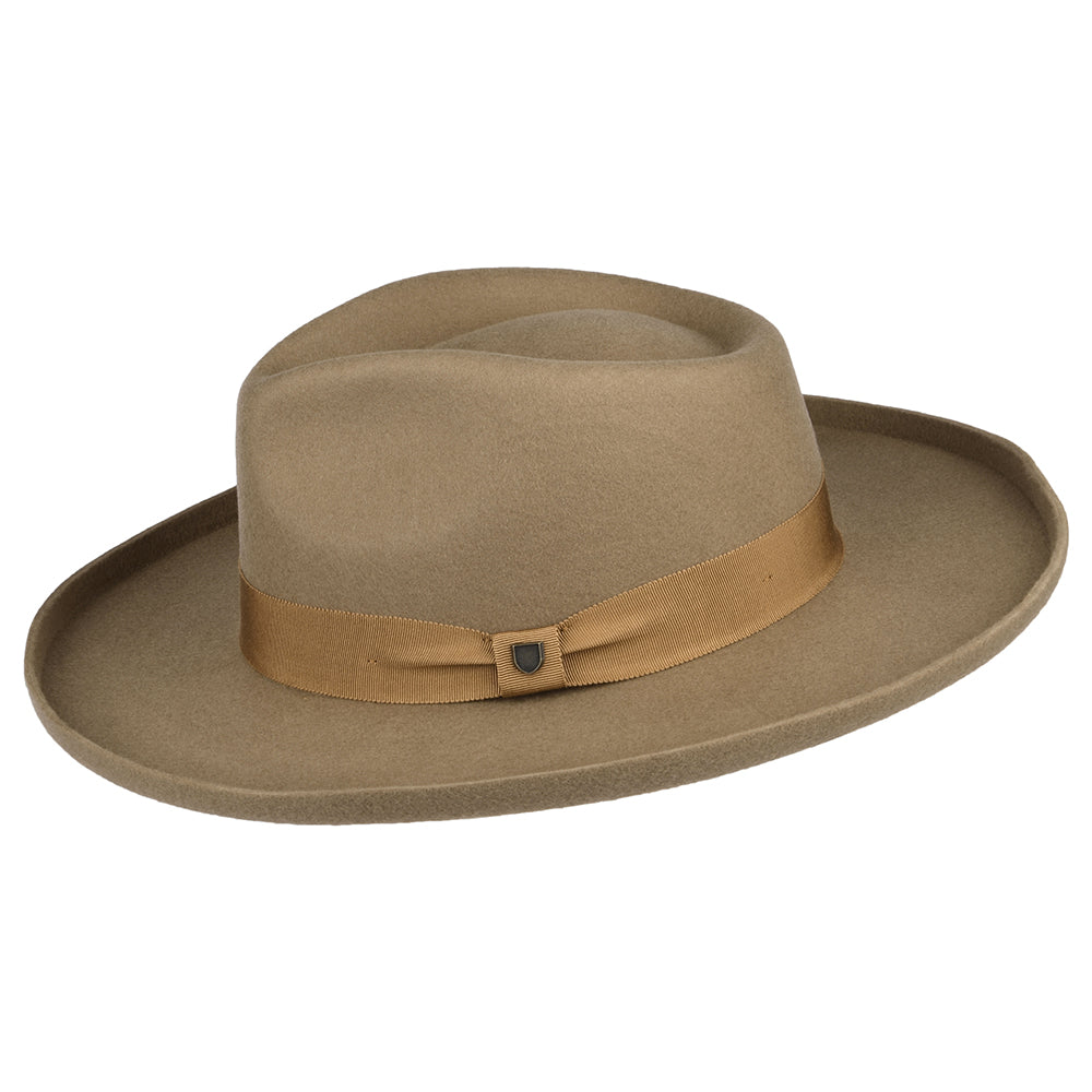 Brixton Capsule Fedora Hut aus Wollfilz - Sand