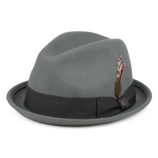 Brixton Gain Trilby Hut aus Wollfilz - Grau