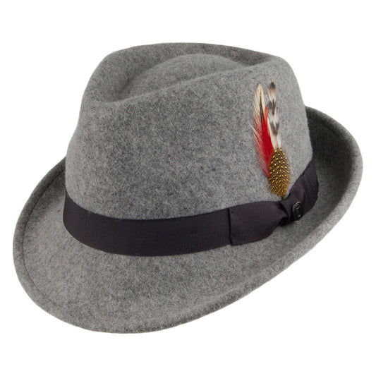 Jaxon & James Detroit Trilby Hut - Flanellgrau