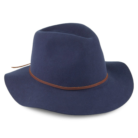 Brixton Wesley Fedora Hut - Blau