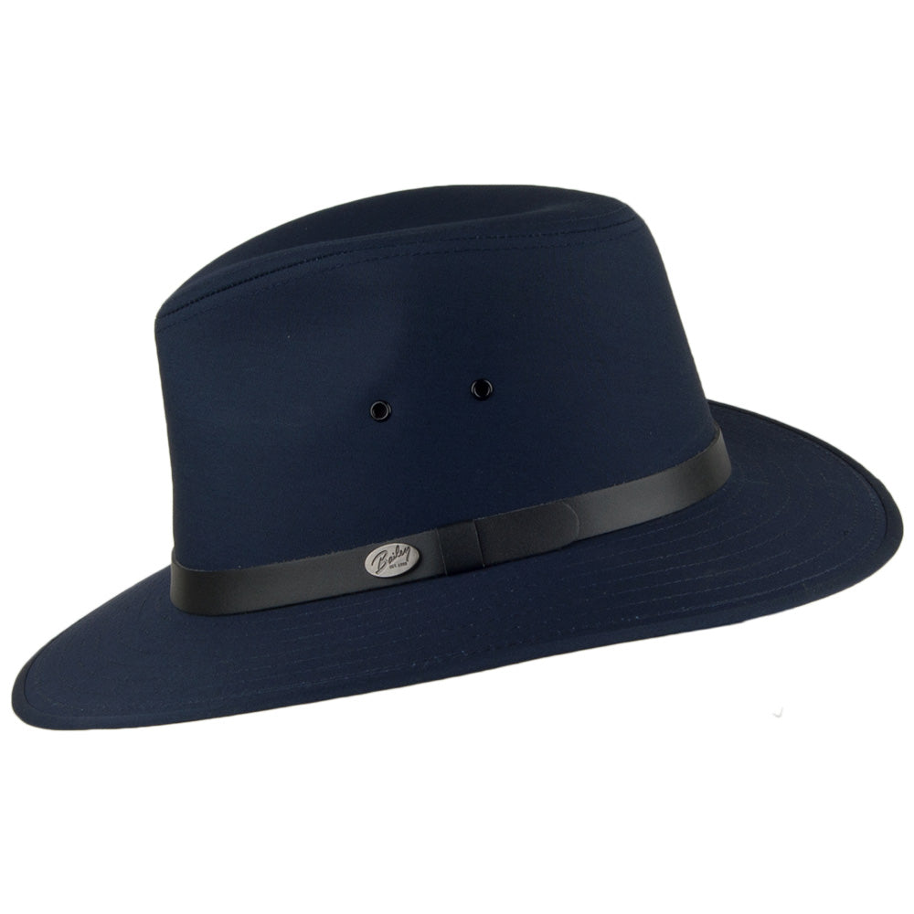 Bailey Dalton Wasserabweisender Safari Fedora Hut - Marineblau