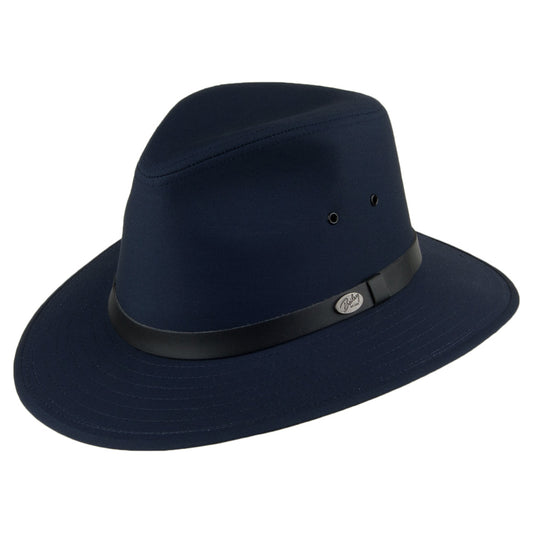 Bailey Dalton Wasserabweisender Safari Fedora Hut - Marineblau