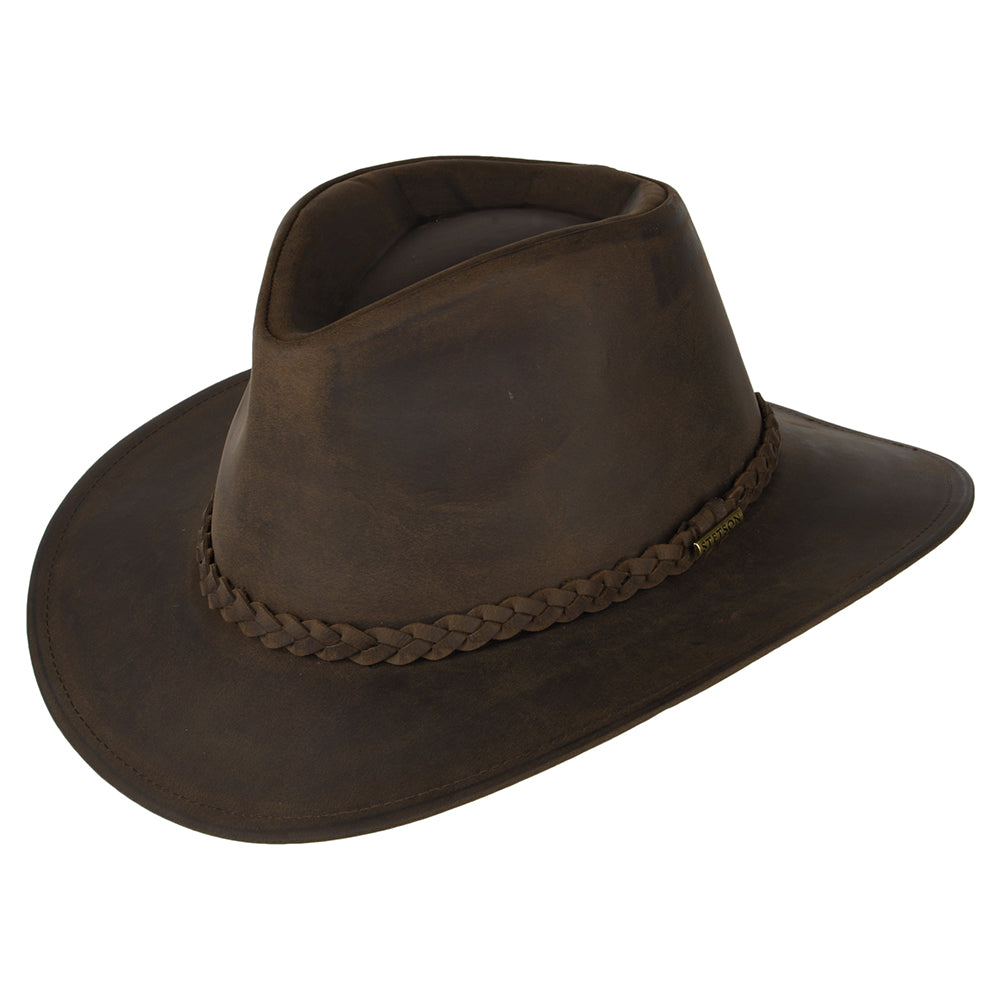 Stetson Cowboy Hut aus Büffelleder - Braun