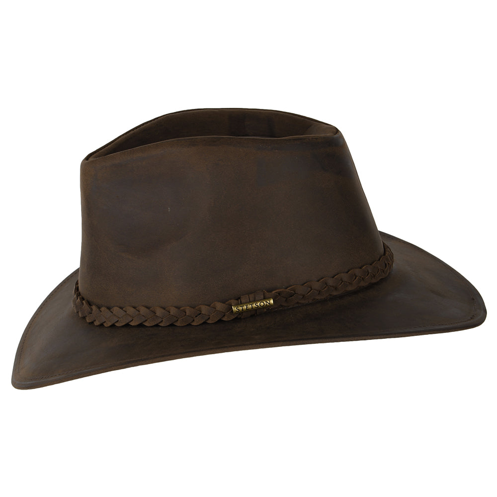 Stetson Cowboy Hut aus Büffelleder - Braun