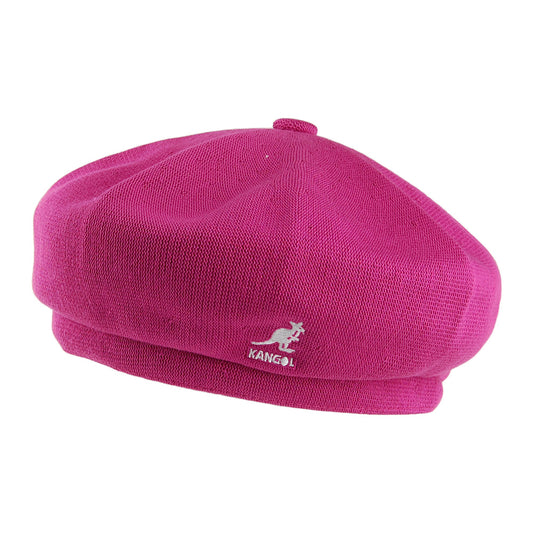 Kangol Jax Baskenmütze aus Bambus - Fuchsie
