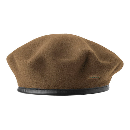 Kangol Monty Baskenmütze aus Wolle - Kamel