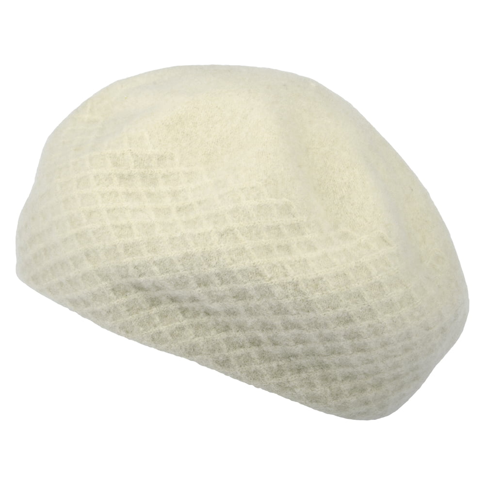 Seeberger Boiled Baskenmütze aus Schurwolle - Sand