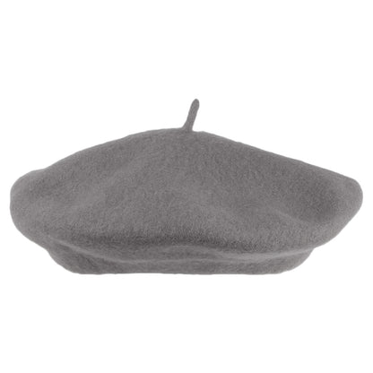 Village Hats Modische Baskenmütze aus Wolle - Grau