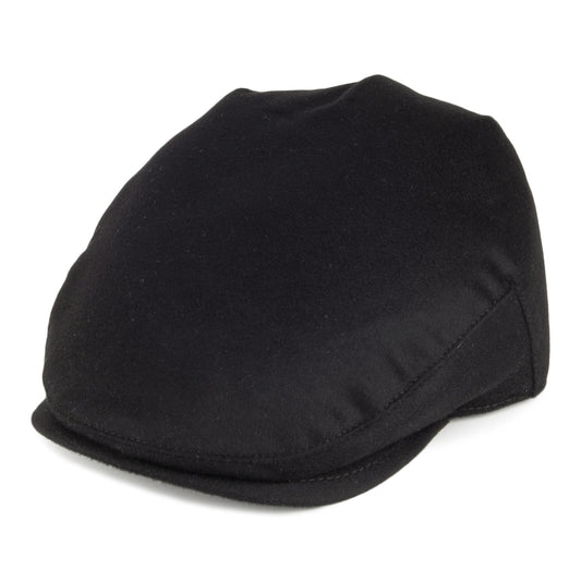 Christys Balmoral Schiebermütze aus Purem Kaschmir - Schwarz