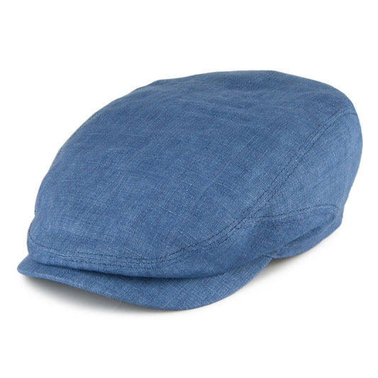 Stetson Driver Schiebermütze aus Leinen - Denim