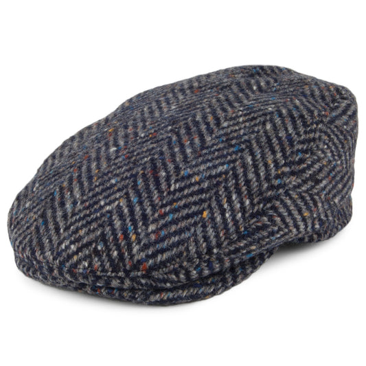 Failsworth Longford Donegal Tweed Schiebermütze - Grau-Mix