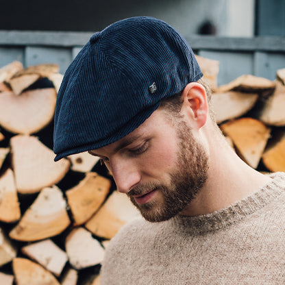 Failsworth Hudson Kord Ballonmütze - Marineblau