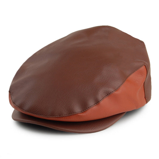 Brixton Hooligan Schiebermütze aus Kunstleder - Braun