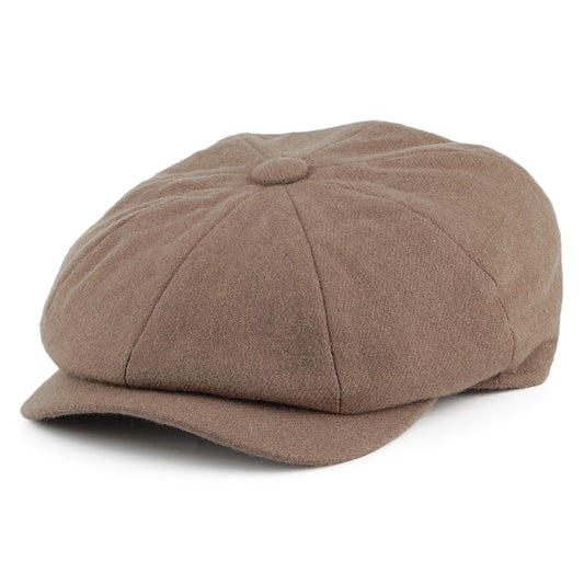 Christys Joshua Ellis Ballonmütze aus Wollsatin - Helles Hellbraun