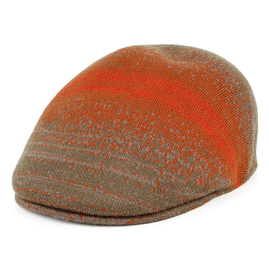 Kangol Morse Distressed 507 Schiebermütze - Olivgrün-Rostrot
