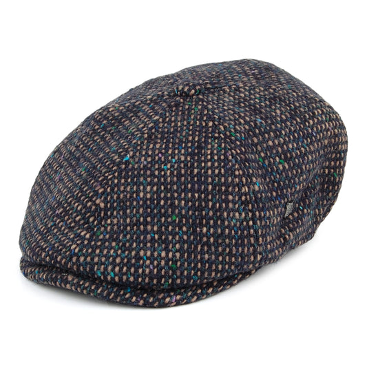 Failsworth Hudson Ballonmütze aus Donegal Tweed - Blau-Mix