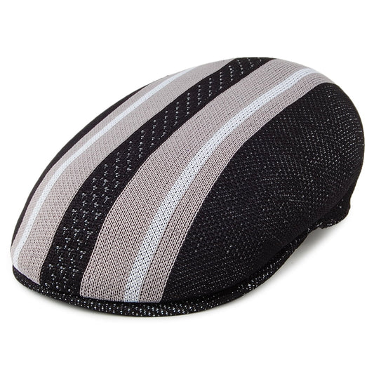 Kangol Vented Stripes 504 Schiebermütze - Schwarz
