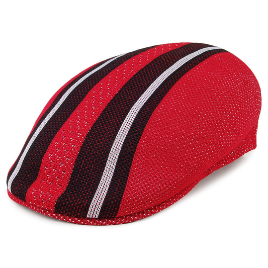 Kangol Vented Stripes 504 Schiebermütze - Scharlachrot