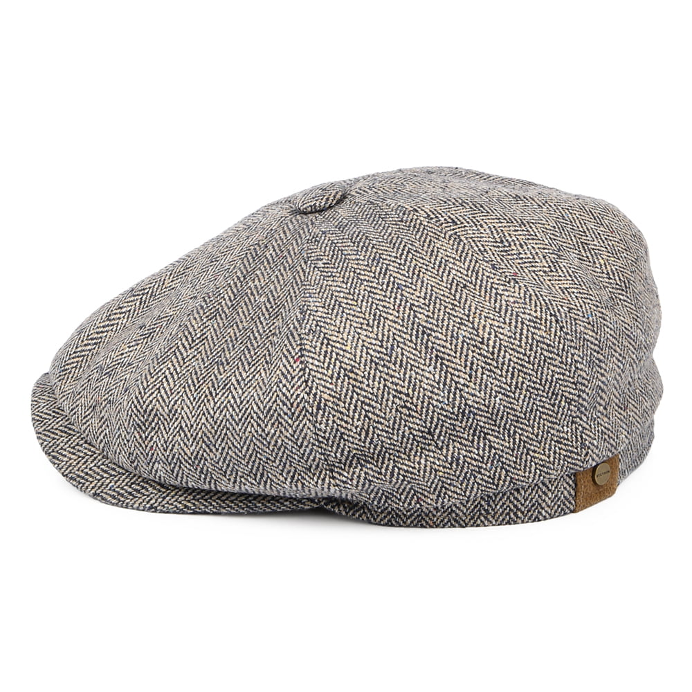Stetson Hatteras Ballonmütze aus Seide - Natur-Indigo