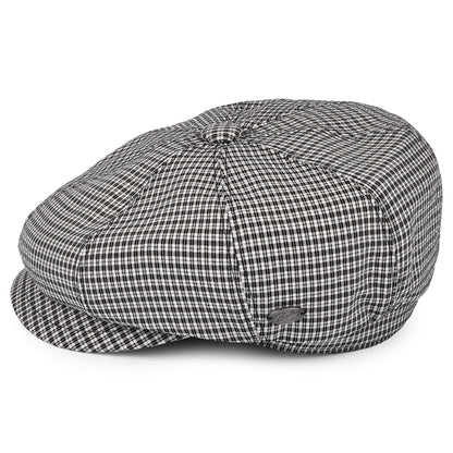 Bailey Laz Seersucker Ballonmütze - Schwarz-Weiß