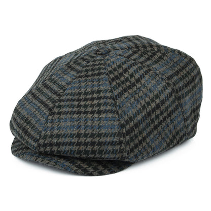 Brixton Brood II Ballonmütze Houndstooth - Steingrau-Blau