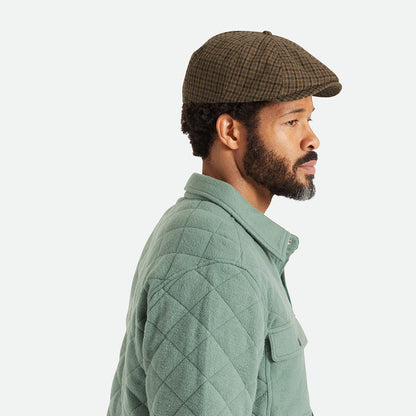 Brixton Brood II Ballonmütze Houndstooth - Karamell-Schwarz