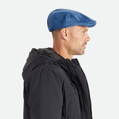Brixton Hooligan Kord Schiebermütze - Blau